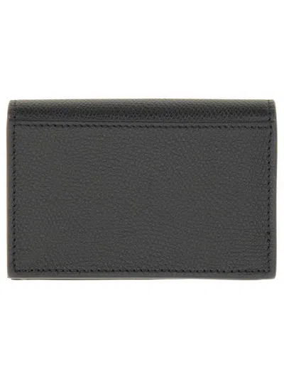 Valentino Snap Button Logo Cardholder Wallet