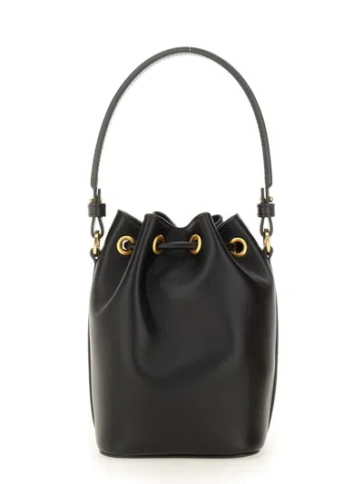 Valentino Vlogo Signature Mini Leather Bucket Bag