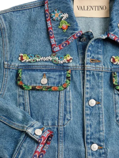 Valentino Denim Jackets Embroideries
