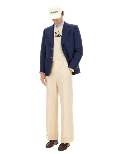 Valentino Slim Fit Wool Gabardine Jacket