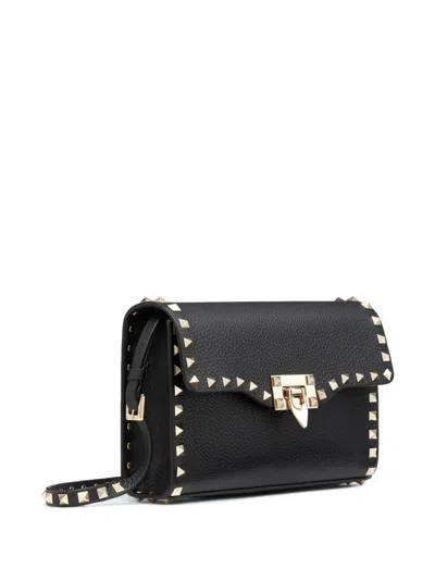 Valentino Small Shoulder Bag Rockstud In Black
