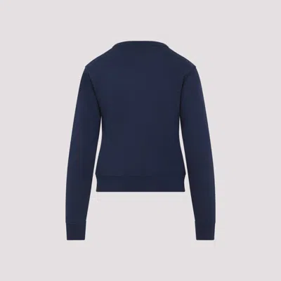 Valentino Cotton Sweatshirt In Blue