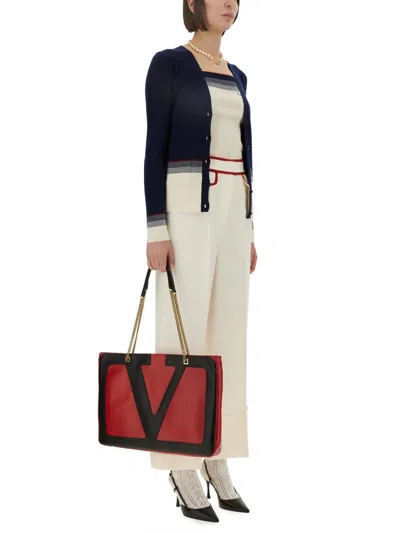 Valentino Top In Lana Avorio Donna