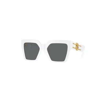 Versace Logo-embossed Square-frame Sunglasses