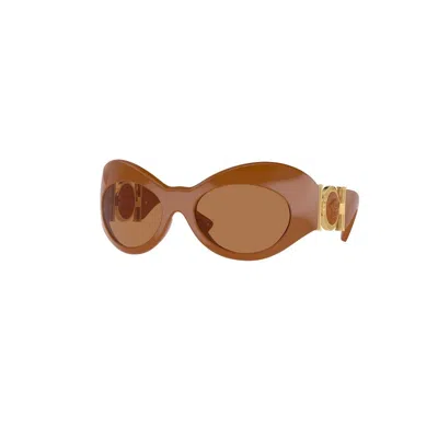 Versace Bronze Irregular Ladies Sunglasses Ve4462 544773 58 In Brown