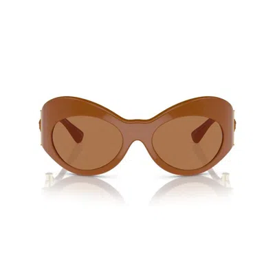Versace Bronze Irregular Ladies Sunglasses Ve4462 544773 58 In Brown
