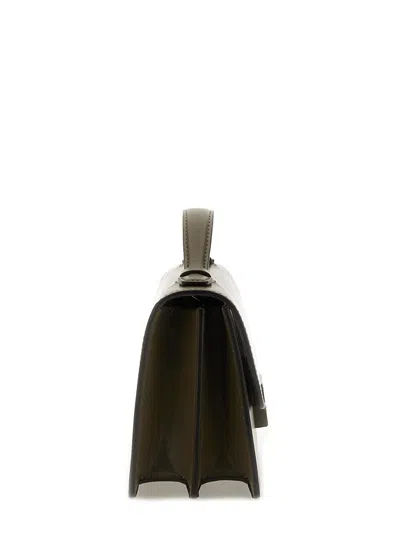 Victoria Beckham Mini Bag With Top Handle And Adjustable Strap In Brown