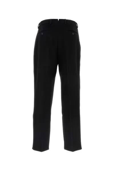 Vtmnts Black Wool Trousers In Black