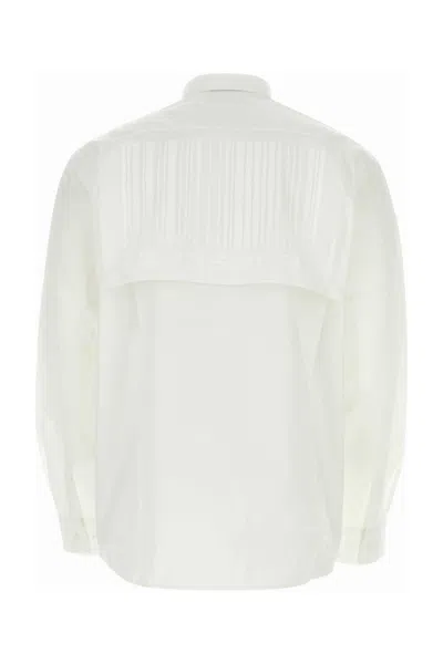 Vtmnts White Cotton Oversize Shirt In White