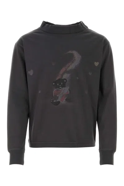 We11 Done We11done Charcoal Cotton T-shirt