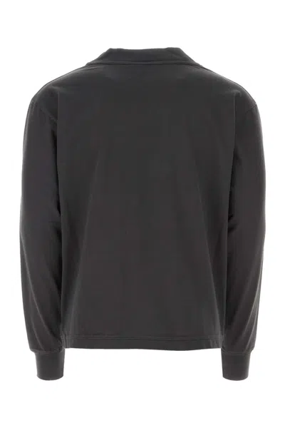 We11 Done We11done Charcoal Cotton T-shirt In Black