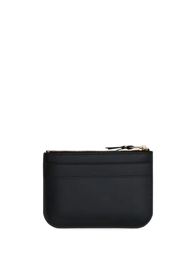 Comme Des Garçons Rectangular Black Cowhide Leather Clutch