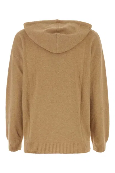 Woolrich Hooded Sweater With Drawstring And Kangaroo Pocket In Brown