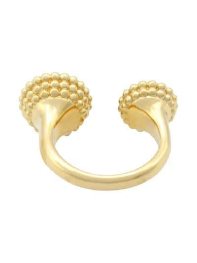 Pre-owned Van Cleef & Arpels 2010s 18k Yellow Gold Couleurs Entre Les Doigts Malachite And Diamond Ring