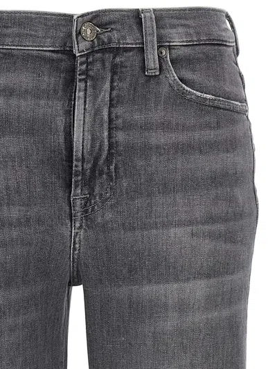 7 For All Mankind Denim Trousers With Belt Loops In Multi