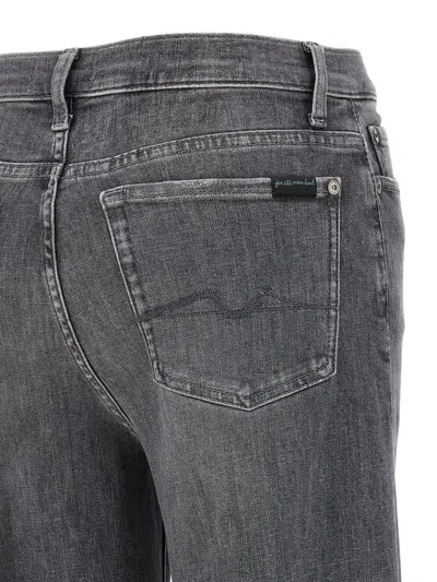7 For All Mankind Denim Trousers With Belt Loops In Multi