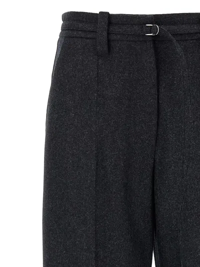 Brunello Cucinelli Straight Crop Pants In Black