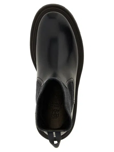 Brunello Cucinelli Precious Loop Detail Ankle Boots In Black