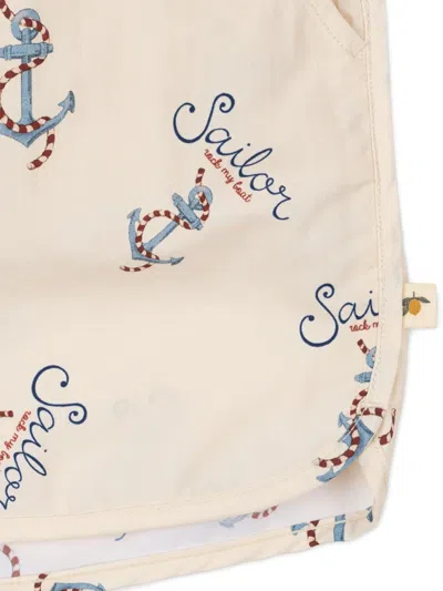 Konges Sløjd Anchor-print Swim Shorts In Neutral