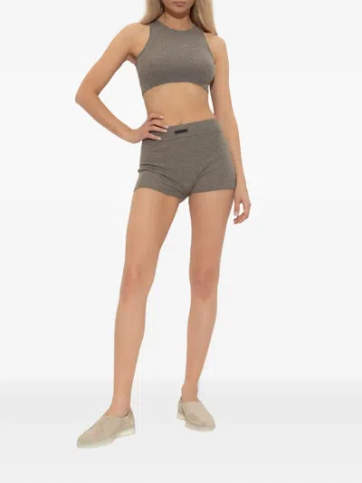 Essentials Ribbed-knit Shorts