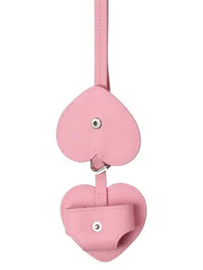Ambush Heart-shaped Airpods Case In Pink