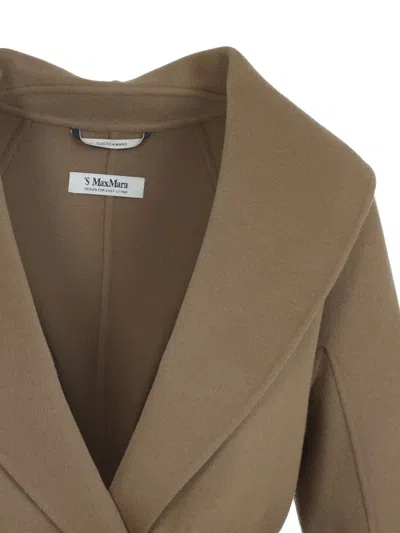 S Max Mara Max Mara S Messi Wool Coat In Brown