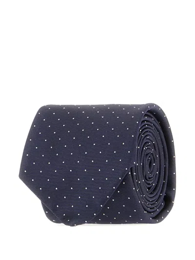 Paul Smith Polka-dot Tie In Blue