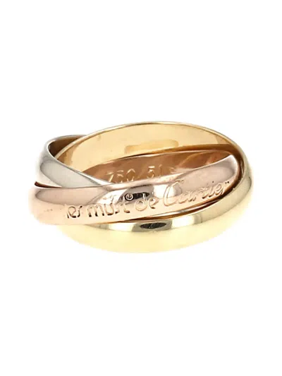 Pre-owned Cartier 18k Gold Medium Trinity Les Must De  Ring