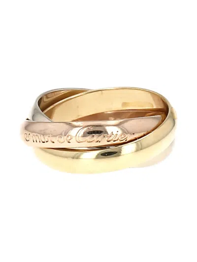 Pre-owned Cartier 18k Gold Medium Trinity Les Must De  Ring