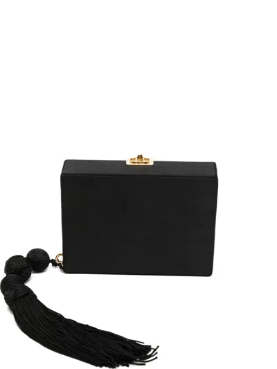 Pre-owned Chanel Interlocking Cc Clutch Bag In Black