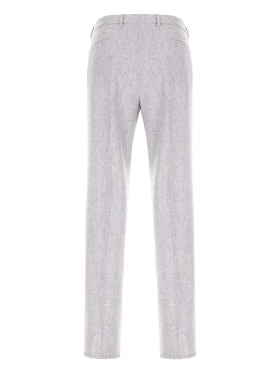 Brunello Cucinelli Wool Trousers With Pleated Front And Pockets