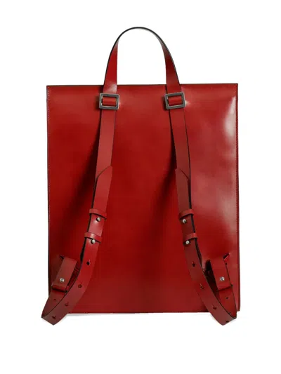 Merryl Tielman Claudie Flap-pocket Leather Backpack