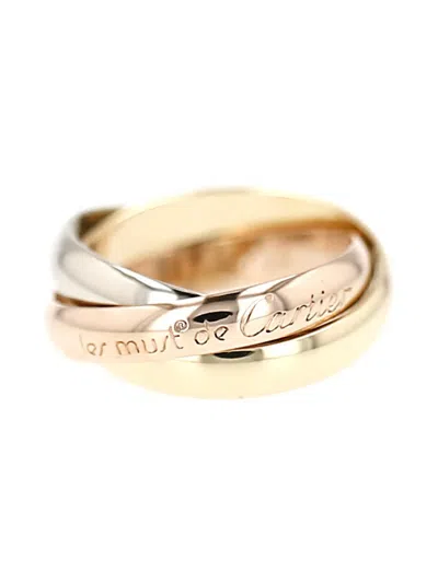 Pre-owned Cartier 18k Gold Trinity Les Must De  Ring