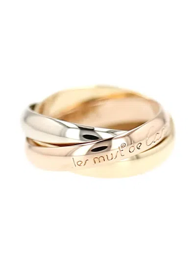 Pre-owned Cartier 18k Gold Trinity Les Must De  Ring