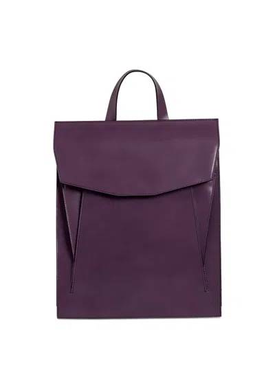 Merryl Tielman Claudie Flap-pocket Leather Backpack