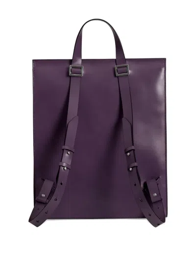 Merryl Tielman Claudie Flap-pocket Leather Backpack