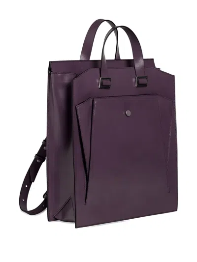 Merryl Tielman Claudie Flap-pocket Leather Backpack