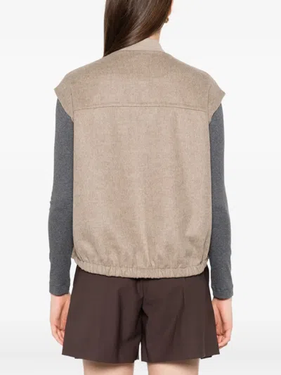 Brunello Cucinelli Virgin Wool Double-cloth Vest