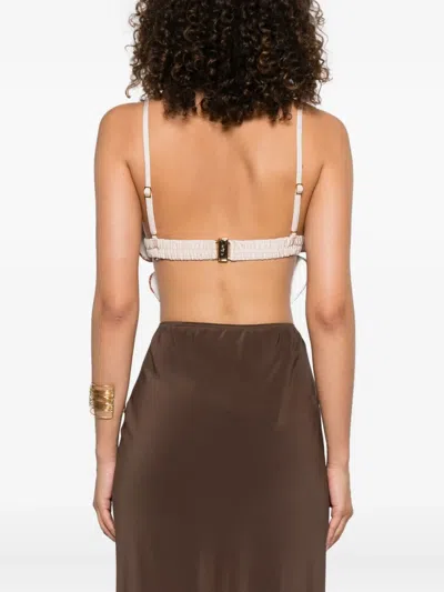 Patbo Embellished Butterfly-motif Top In Brown