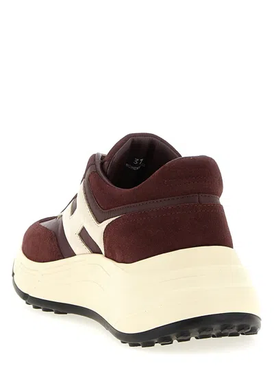 Hogan High-fidelity Sneakers With Contrast Sole In Multi