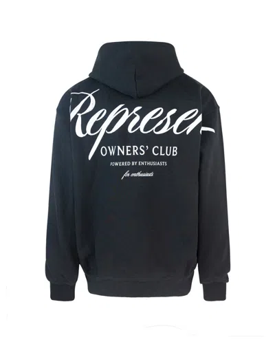 Represent Man Sweatshirt Black Size M Cotton In Black