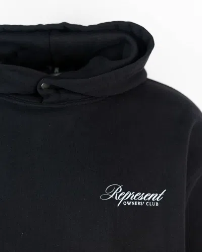 Represent Man Sweatshirt Black Size M Cotton In Black