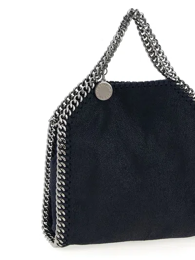 Stella Mccartney Chain Strap Metallic Shoulder Bag In Blue