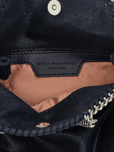 Stella Mccartney Chain Strap Metallic Shoulder Bag In Blue