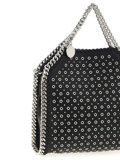 Stella Mccartney Tiny Falabella Stud-embellished Tote Bag In Black