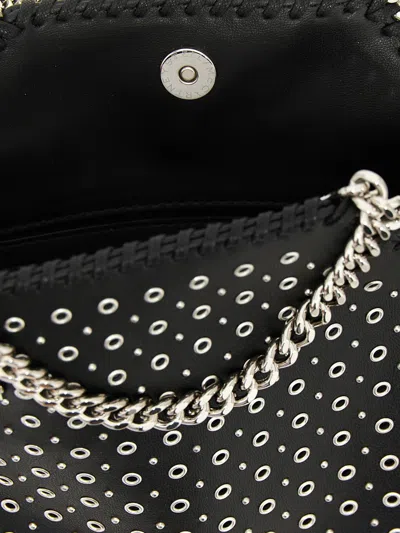 Stella Mccartney Tiny Falabella Stud-embellished Tote Bag In Black