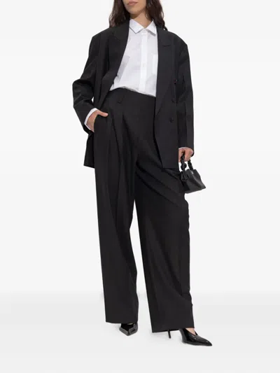 Victoria Beckham White Cotton Shirt With Back Detail In White