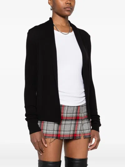 Rick Owens Ribbed Open-front Cardigan