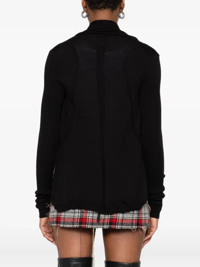 Rick Owens Ribbed Open-front Cardigan