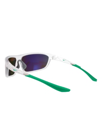 Nike Windtrack Run Rectangle-frame Sunglasses In Blue
